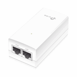 Inyector PoE Pasivo de 24V / 2 puerto 10/100/1000 Mbps / Plug and Play / Montaje en Pared