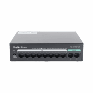 Switch PoE no administrado de 2 puertos Gigabit y 8 puertos 10/100 Mbps