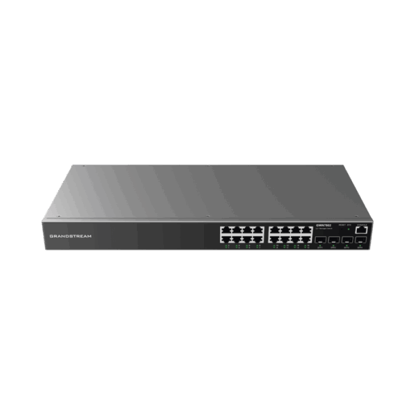 Switch Gigabit Administrable / 16 puertos 10/100/1000 Mbps + 4 Puertos SFP Uplink / Compatible con GWN Cloud.